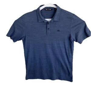 Travis Mathew Mens Polo Golf L Short Sleeve Outdoor Lightweight tennis club logo